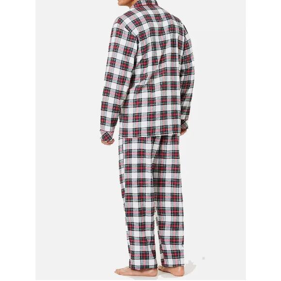 FAMILY PAJAMAS COTTON KNIT CHRISTMAS STEWART PLAID LOUNGE SET MENS SMALL - Picture 2 of 6